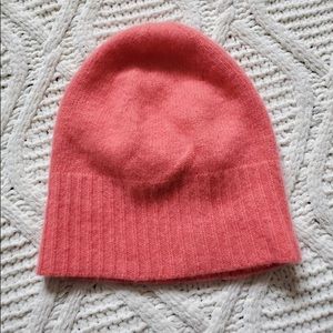 J. CREW Wool & Cashmere Beanie Coral OS